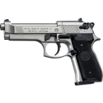 Beretta 92FS Nickel, Black Grips