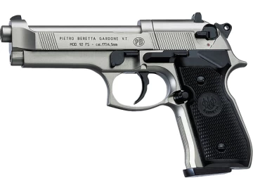 Beretta 92FS Nickel, Black Grips