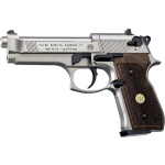 Beretta 92FS Nickel, Wood Grips