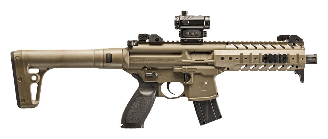 SIG Sauer MPX Red Dot .177 Flat Dark Earth CO2 Air Rifle