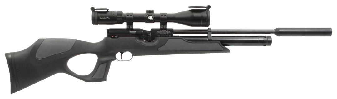 Weihrauch HW100 Black Synthetic with Moderator
