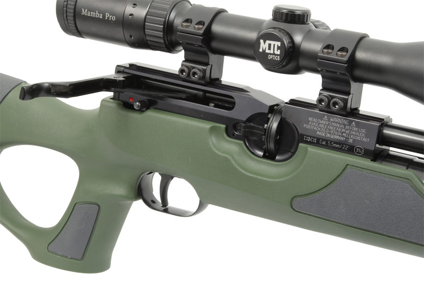 Weihrauch HW100 Green Synthetic with Moderator