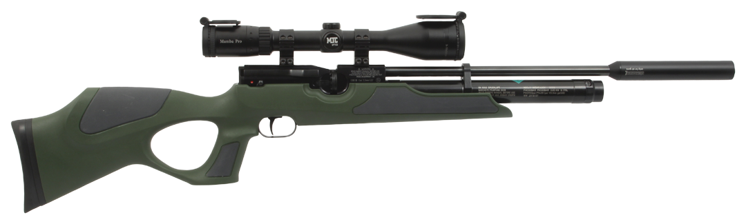 Weihrauch HW100 Green Synthetic with Moderator