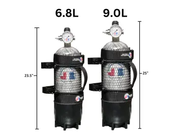 JB Tiger Shark 4500 PSI 73 Cu Ft/6.8 Liter/410 Cubic Inch/45 minute Carbon Fiber Air Tank plus more!