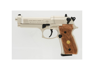BERETTA M 92 FS NICKEL/WOOD  2253002