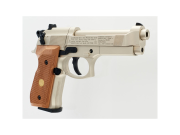 BERETTA M 92 FS NICKEL/WOOD  2253002
