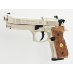 BERETTA M 92 FS NICKEL/WOOD 2253002