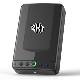 Biometric Portable Handgun Safe with Quick Access for Nightstand or Travel