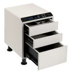 Leather Nightstand Safe with Fingerprint and Bluetooth Lock
