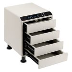 Leather Nightstand Safe with Fingerprint and Bluetooth Lock