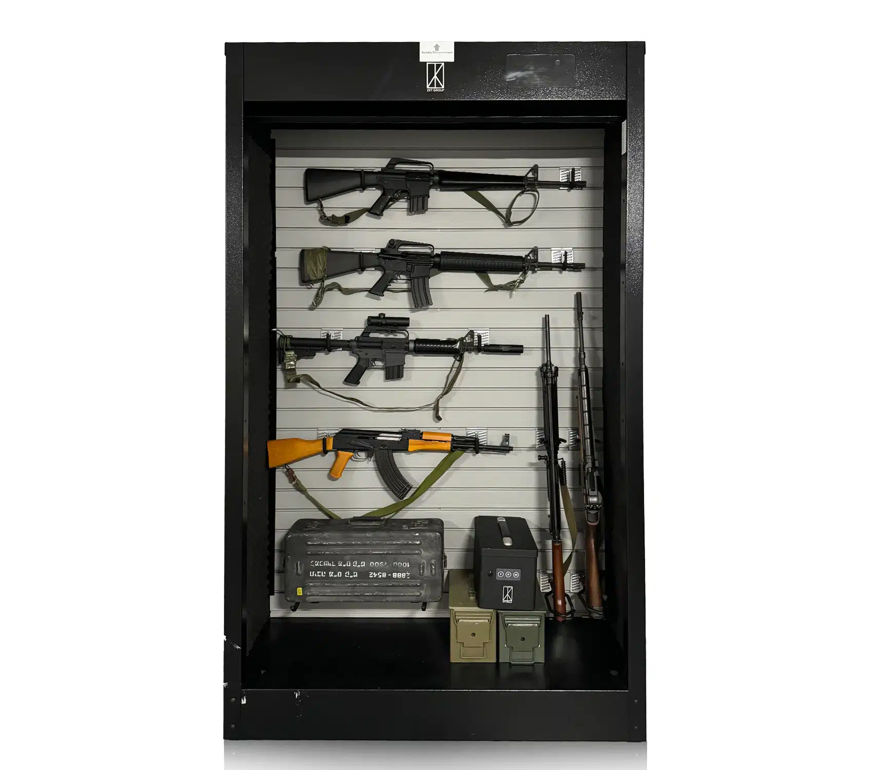 Smart Gun Safe with Fingerprint and Bluetooth Lock for Secure Storage and Display