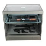 Bulletproof Glass Display Safe for Jewelry, Firearms, and Valuables Stores