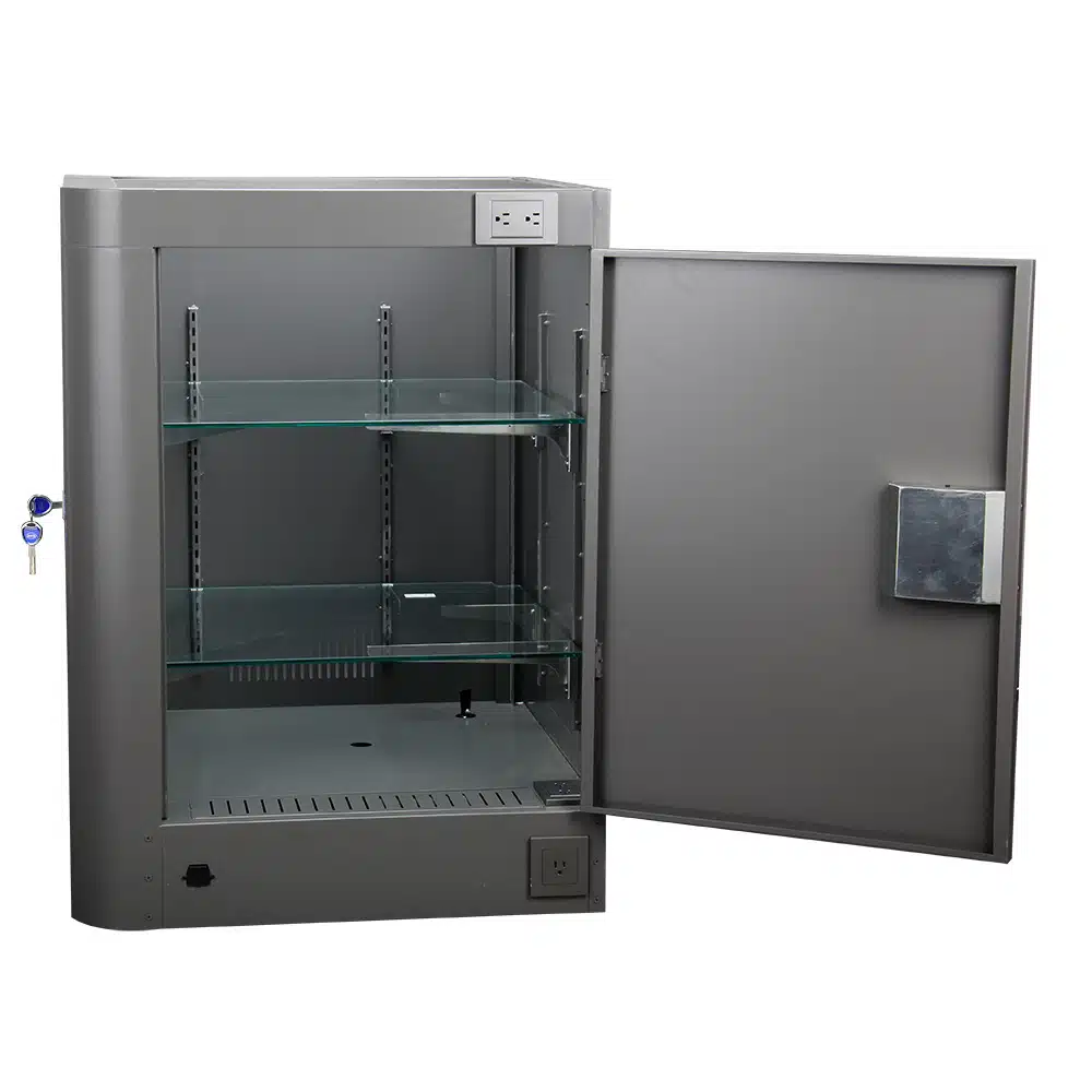 Bulletproof Glass Display Safe for Jewelry, Firearms, and Valuables Stores