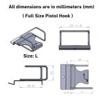 Pistol Display Rack Hanger Set