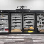 Smart Gun Safe with Fingerprint and Bluetooth Lock for Secure Storage and Display