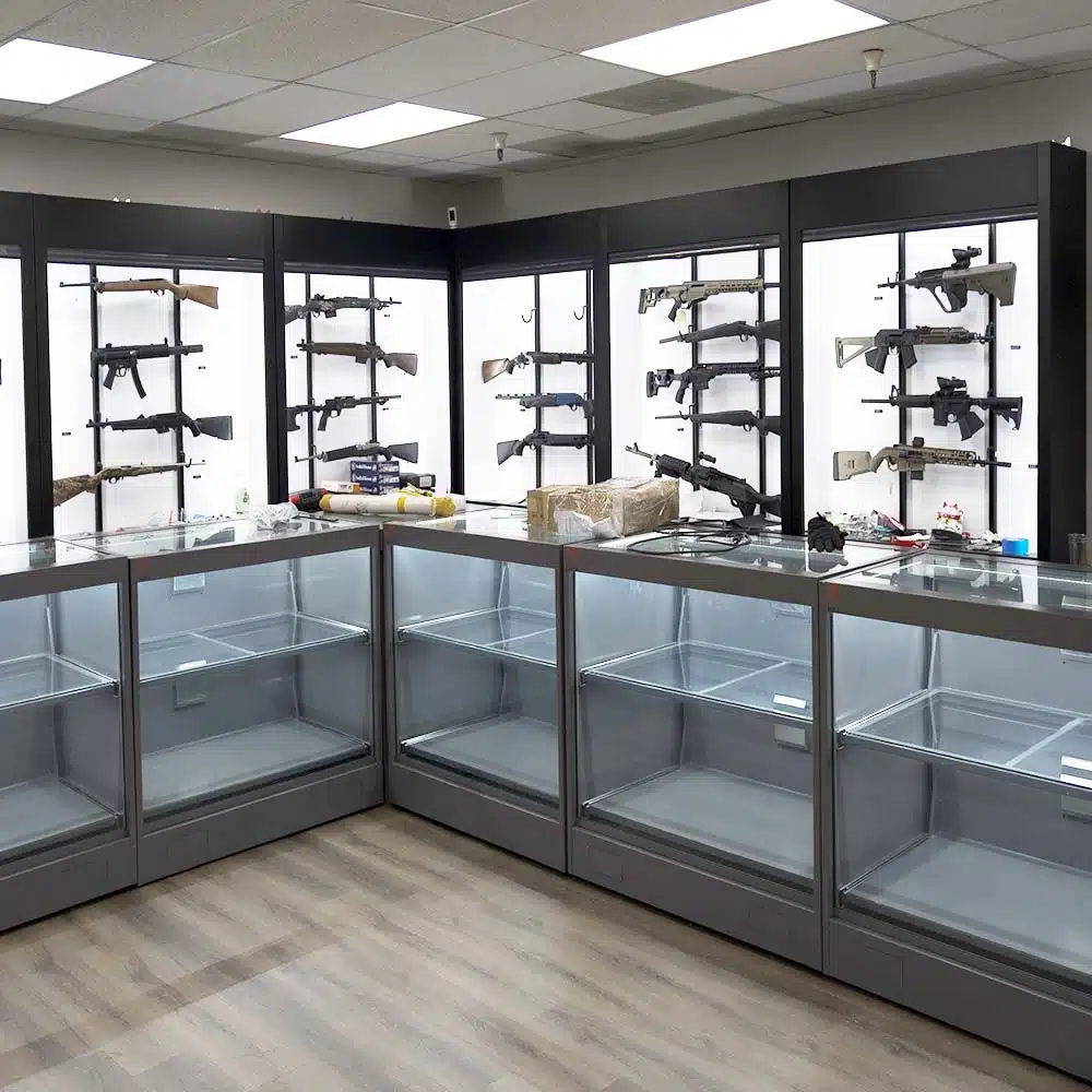 Bulletproof Glass Display Safe for Jewelry, Firearms, and Valuables Stores