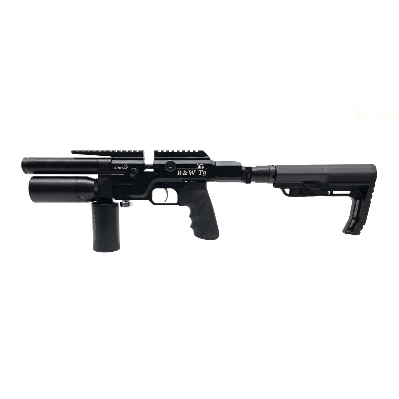 T9_leftsidestock_1400x1400 BinTac: T9+ 9mm Semiauto Pistol/Carbine (+Includes Folding Stock and Airline Case!)