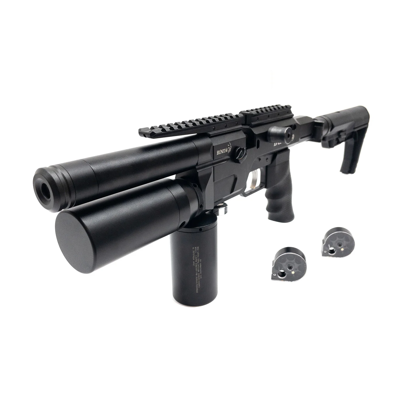 BinTac: T9+ 9mm Semiauto Pistol/Carbine (+Includes Folding Stock and Airline Case!)