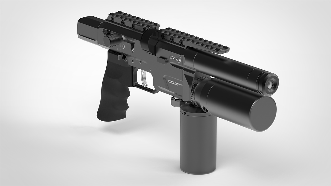 BinTac: T9+ 9mm Semiauto Pistol/Carbine (+Includes Folding Stock and Airline Case!)