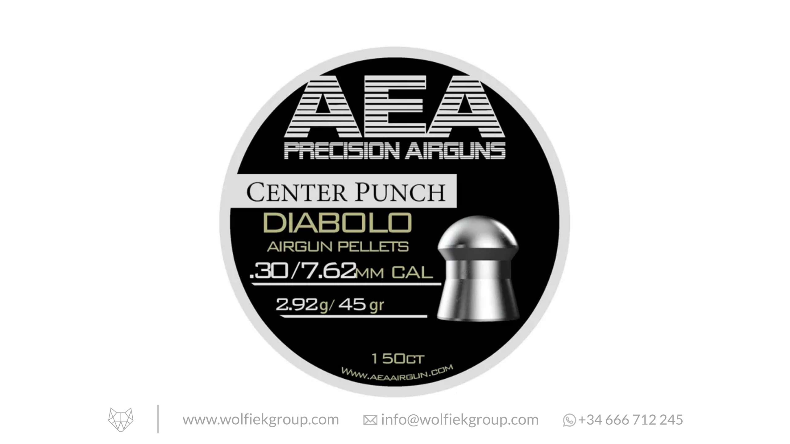 AEA Center Punch Diabolo Pellets · Domed · Cal .30 (7.62mm) - image 1 AEA Center Punch Diabolo Pellets · Domed · Cal .30 (7.62mm)