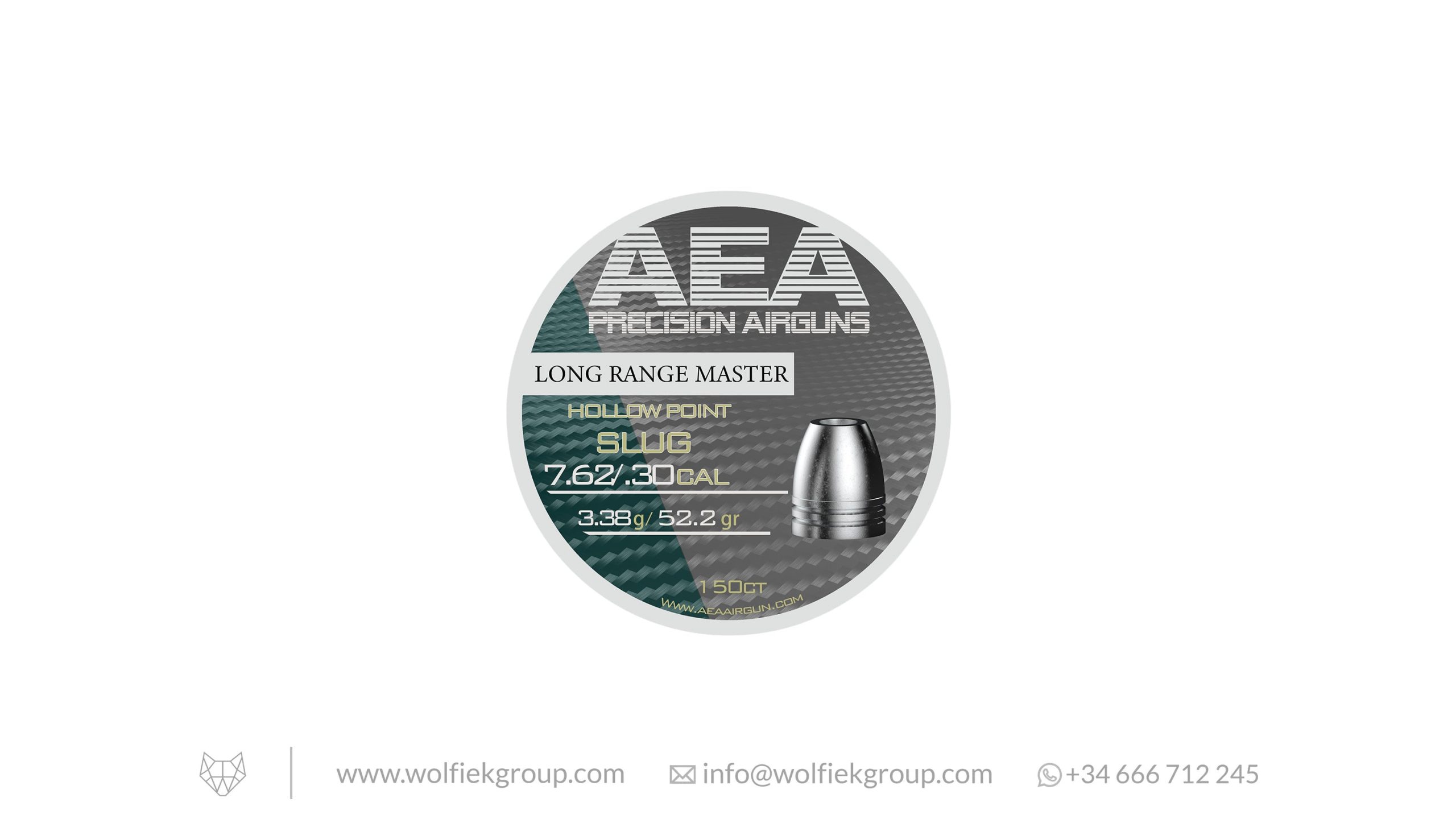 AEA Long Range Master Slugs · Hollow Point · Cal .30 (7.62mm) - image 1 AEA Long Range Master Slugs · Hollow Point · Cal .30 (7.62mm)