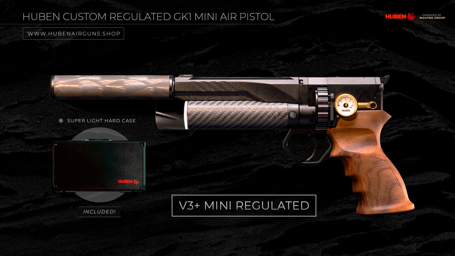 Huben Custom Regulated GK1 V3+ Mini Air Pistol - image 1 Huben Custom Regulated GK1 V3+ Mini Air Pistol