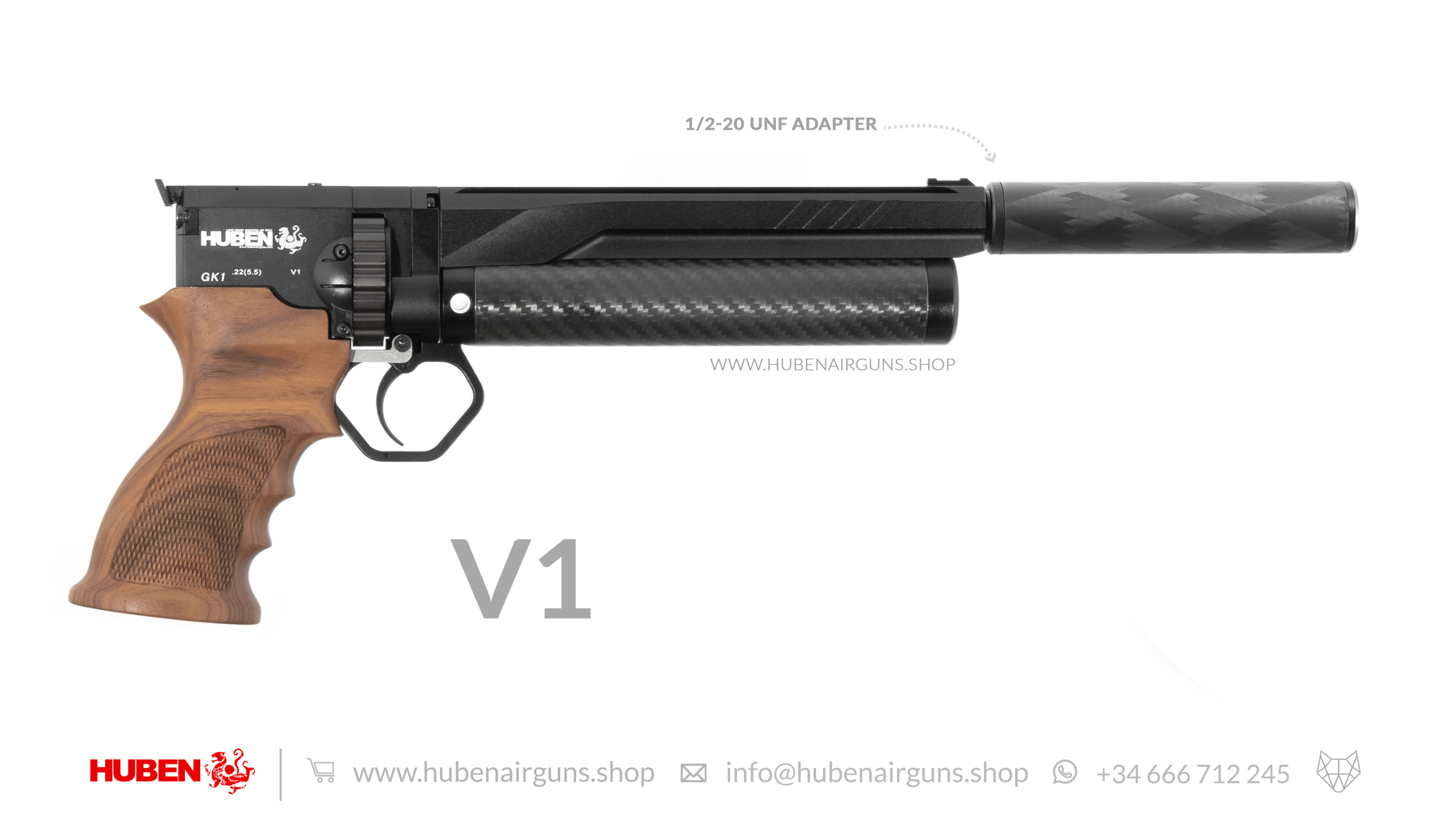 Huben GK1 Air Pistol (V1) · Cal .22 (5.5mm)
