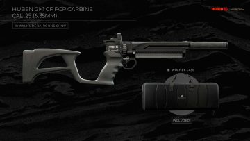 Huben GK1 V3+ CF PCP Carbine · Cal .25 (6.35mm)