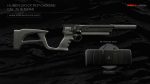 Huben GK1 V3+ CF PCP Carbine · Cal .25 (6.35mm)