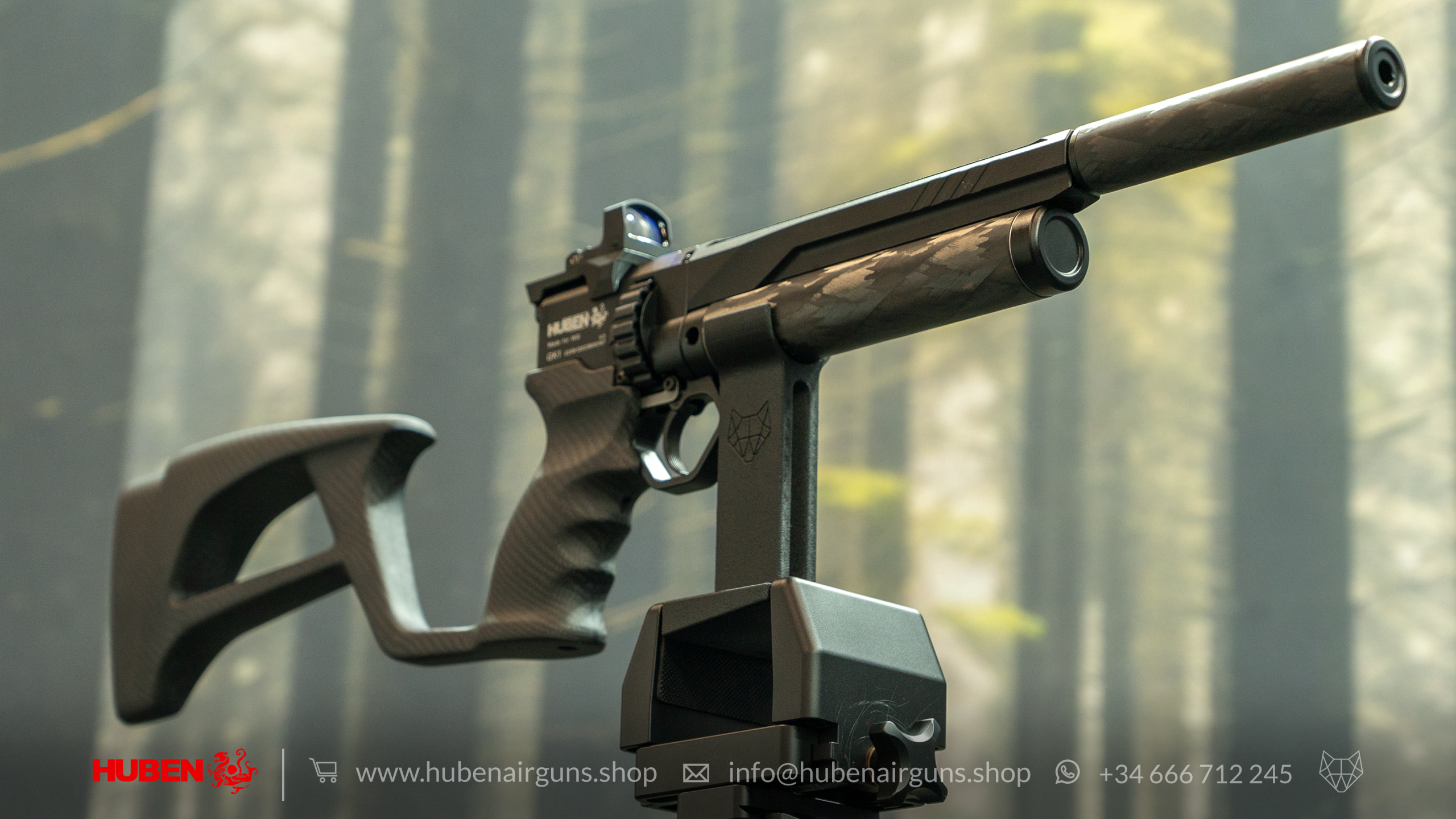 Huben GK1 V3+ CF PCP Carbine · Cal .30 (7.62mm)