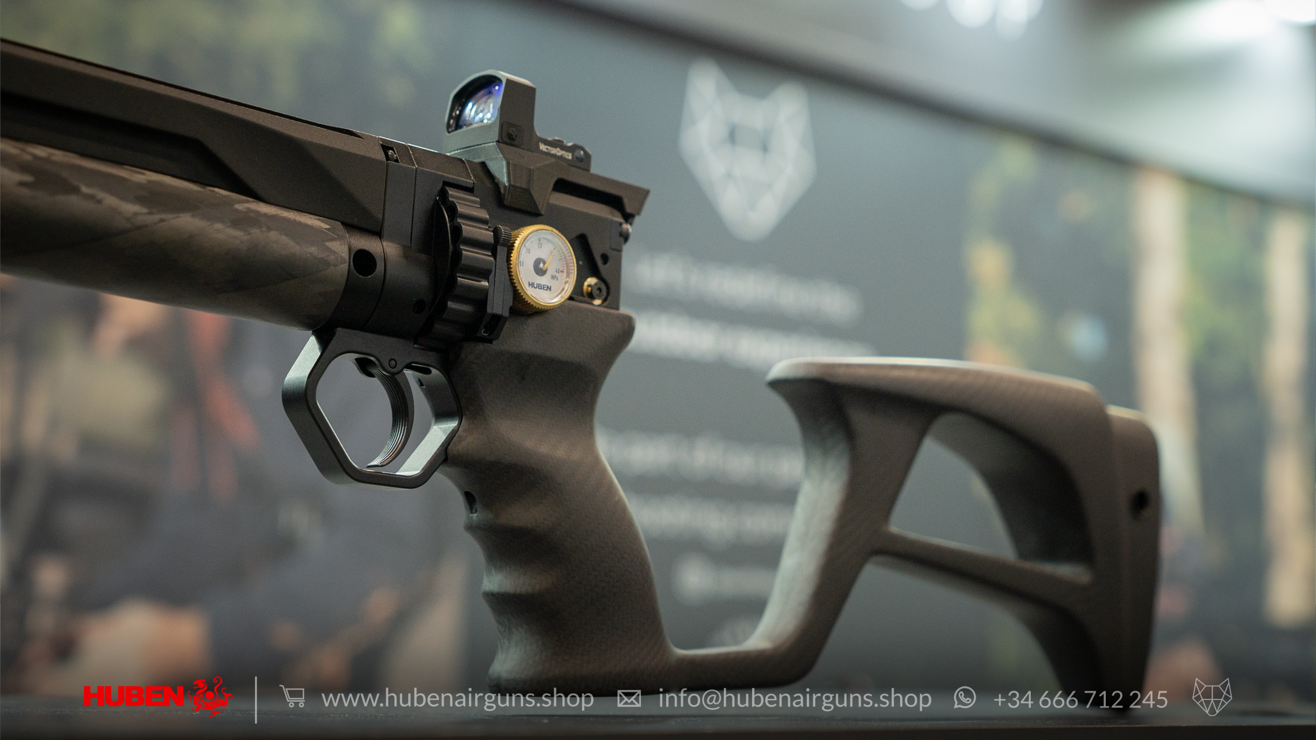 Huben GK1 V3+ CF PCP Carbine · Cal .25 (6.35mm)