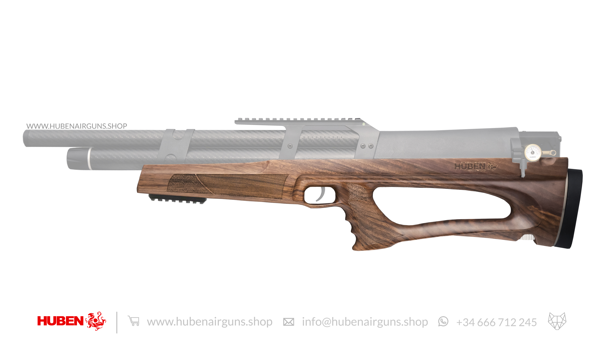 Walnut Stock for Huben Air Rifle