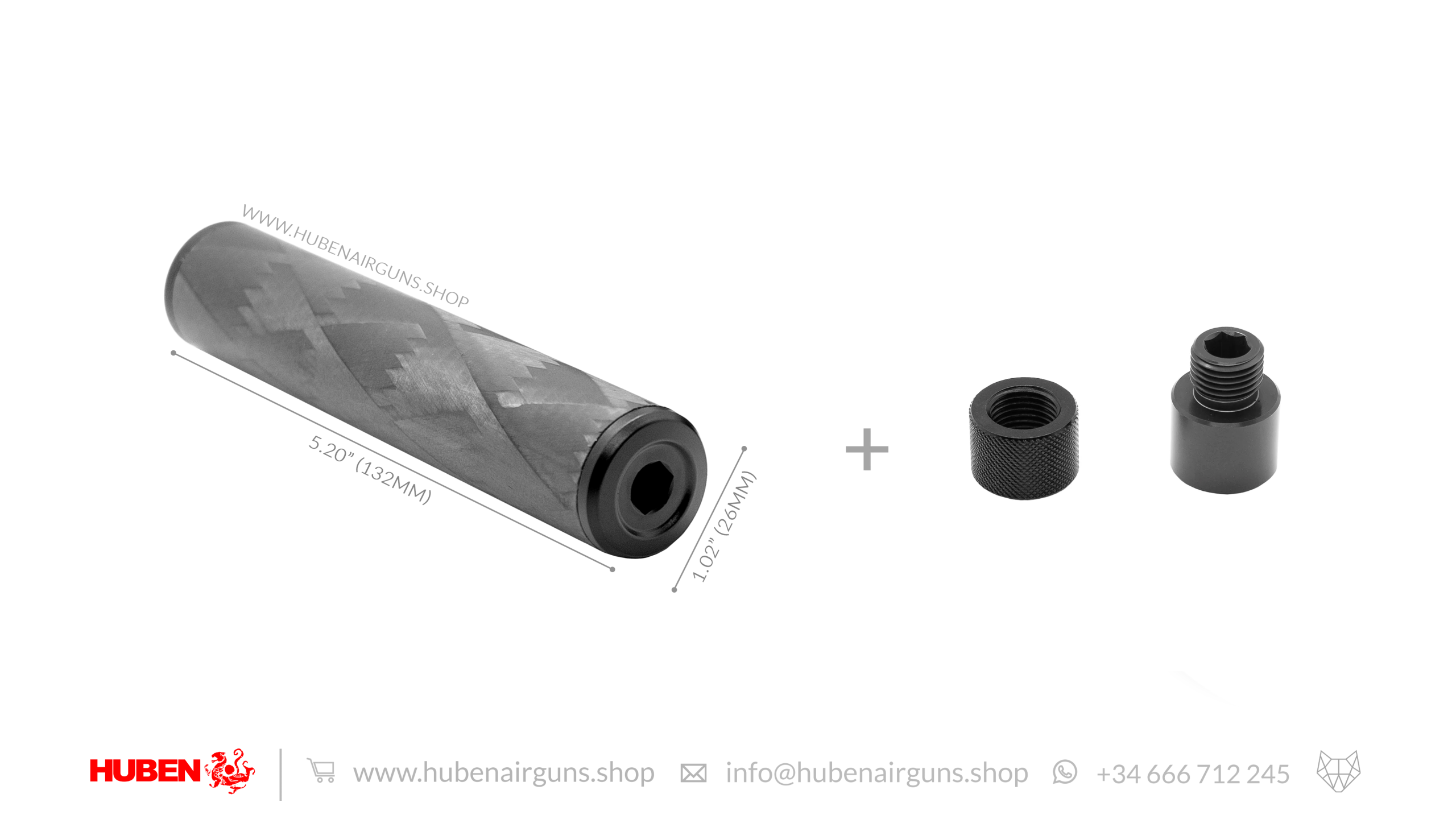 Huben Shadow Suppressor for GK1 Air Pistol