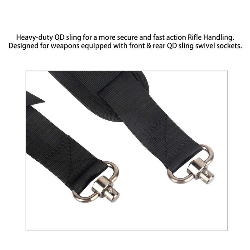 Universal QD Swivel 2 Point Tactical Sling Black&Green