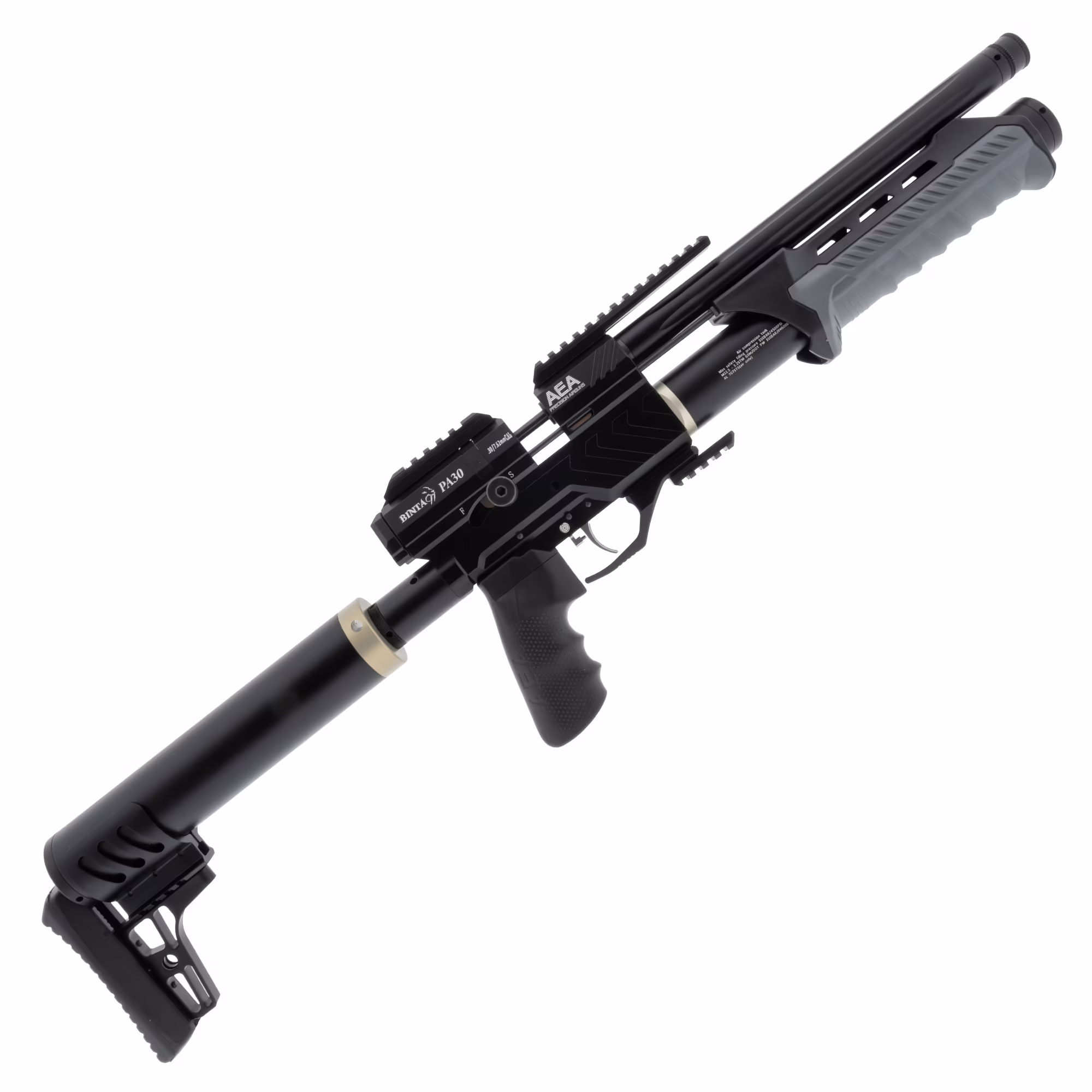 7000psi BinTac PA Series 30Cal 15' 22' Inches w/wt Regulator Installed