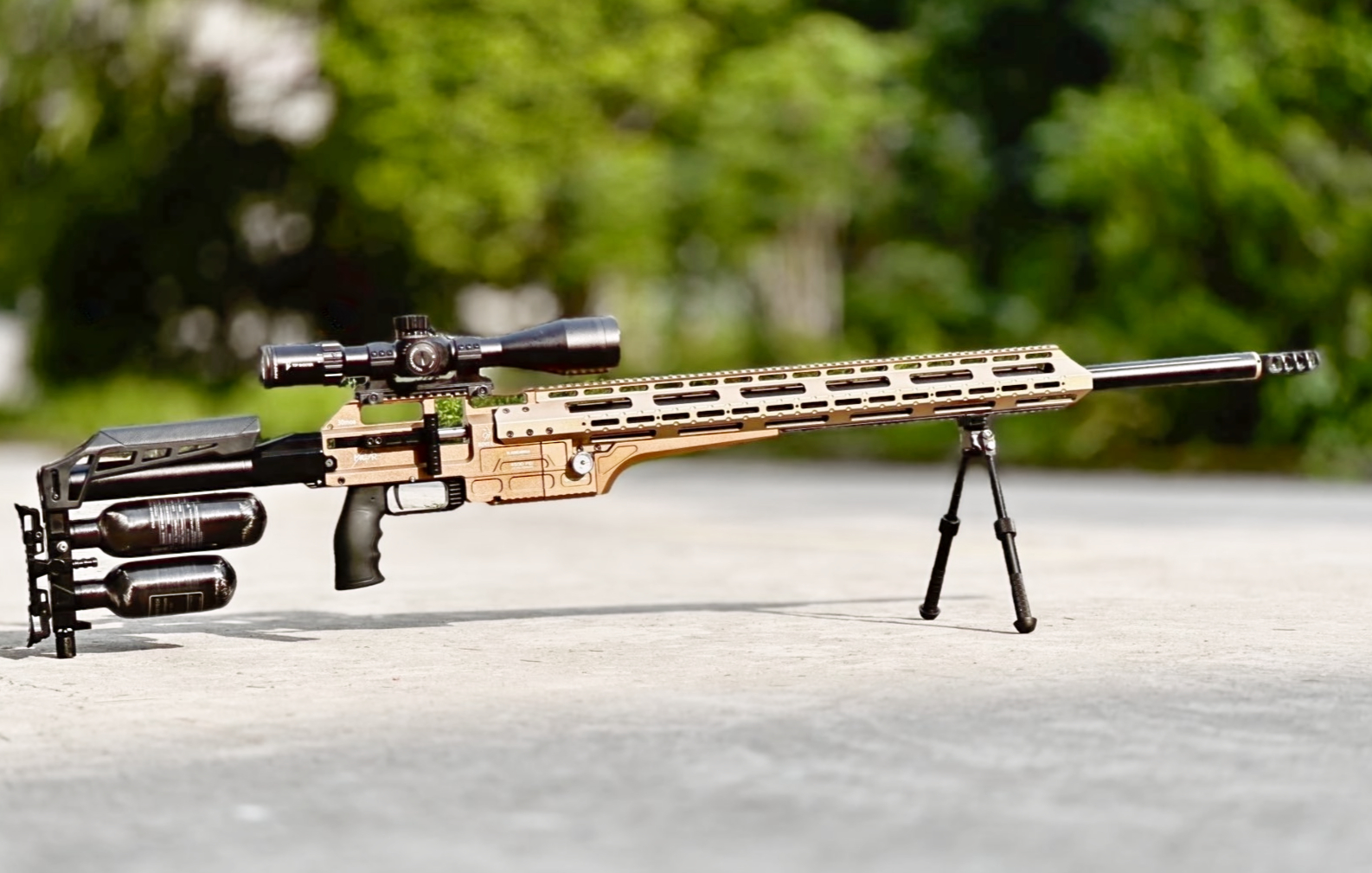 BinTac MCAR Long Range Air rifle 4500 and 7000 PSI Comptition Version