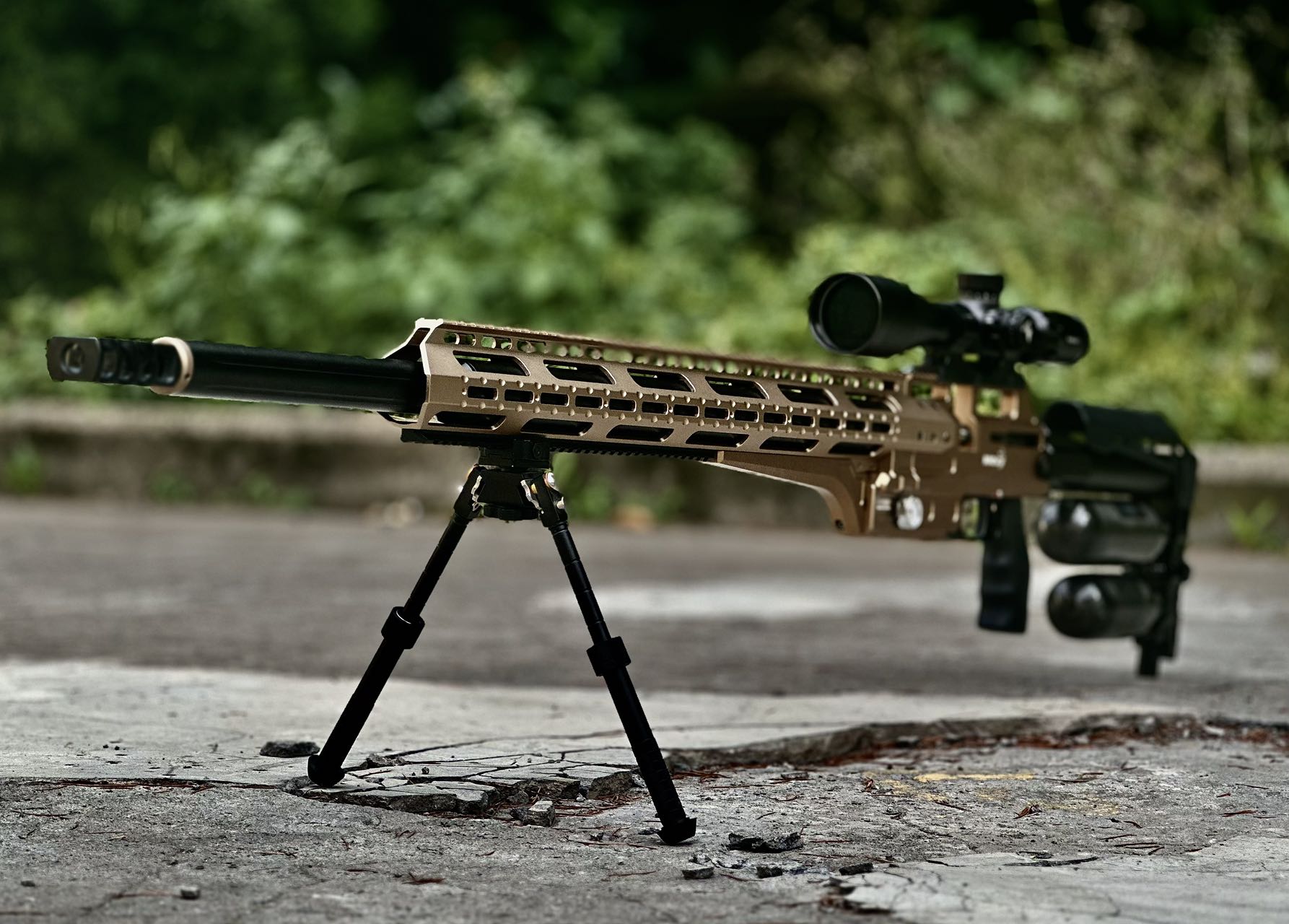 BinTac MCAR Long Range Air rifle 4500 and 7000 PSI Comptition Version