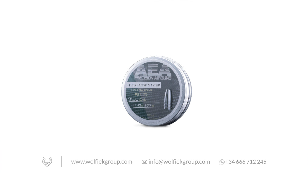 AEA Long Range Master Hollow Point Slugs - Cal .35 (9mm) - 11.43g (177gr) - image 1 AEA Long Range Master Hollow Point Slugs - Cal .35 (9mm) - 11.43g (177gr)