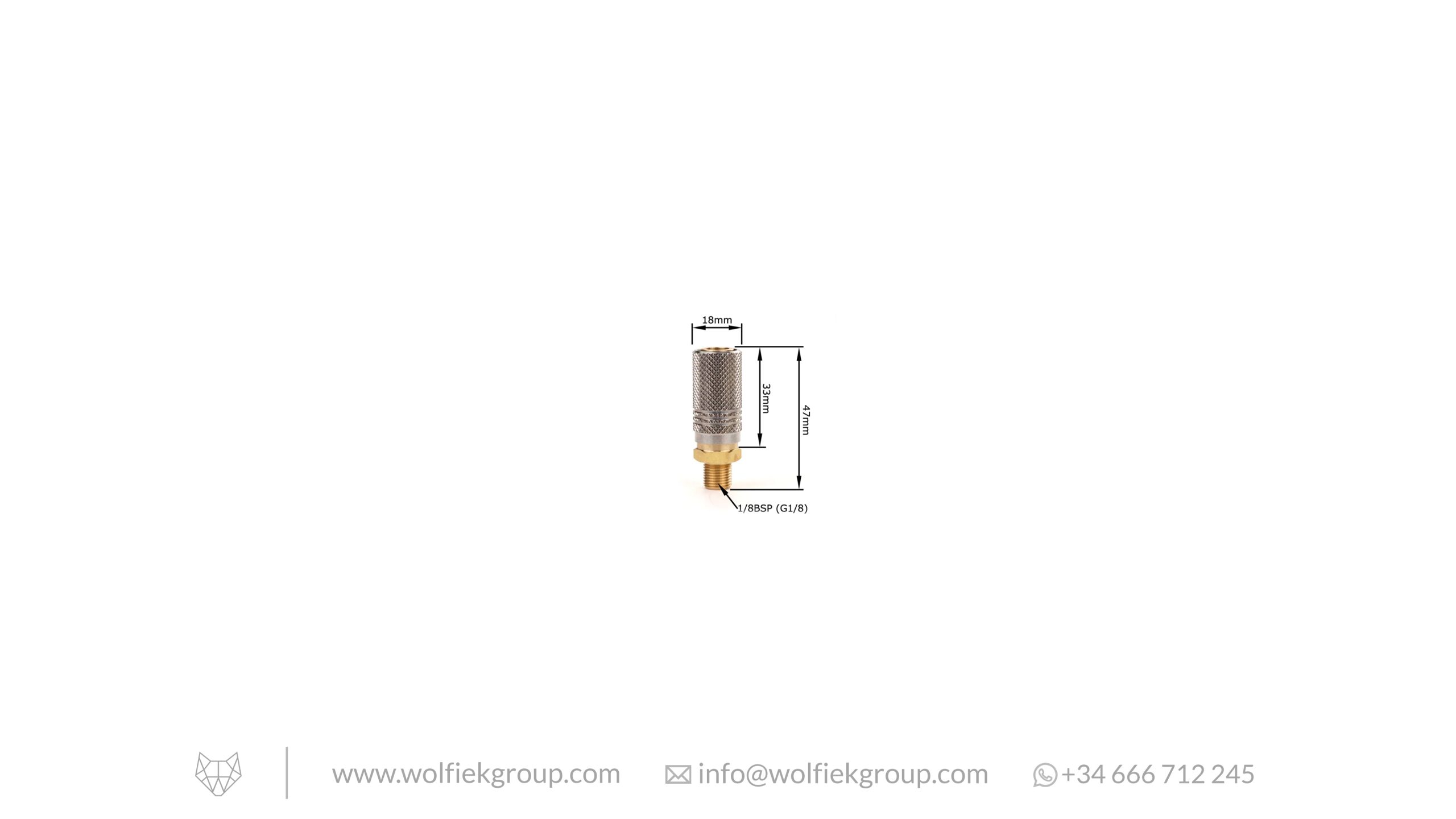 1/8 BSP Male to Foster Female Adapter - PCP Airguns