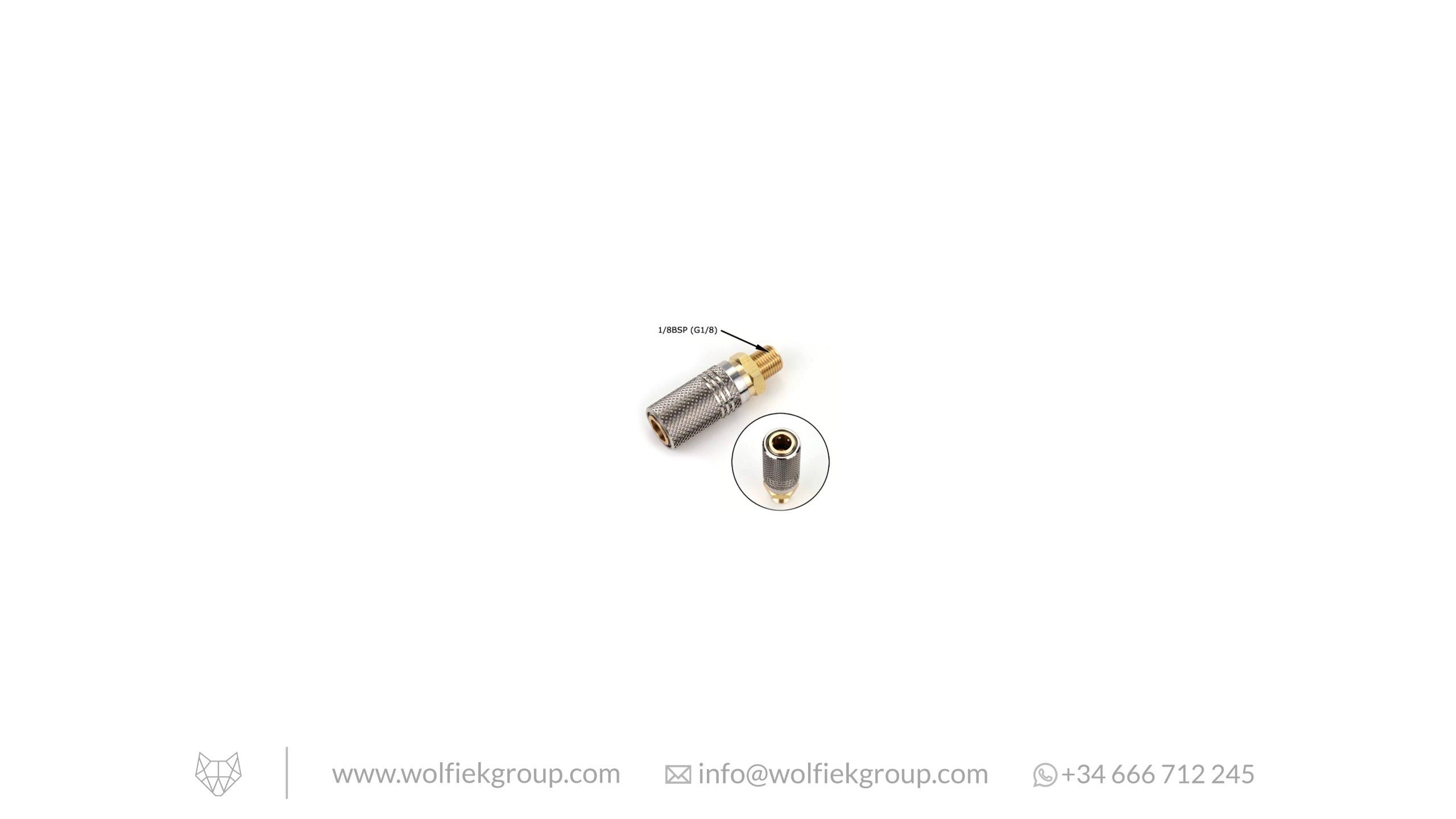 1/8 BSP Male to Foster Female Adapter - PCP Airguns