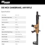 SIG SAUER MCX Rattler Canebrake .177 Caliber Semi-Auto Pellet Air Rifle w/Extra Mag Belts and CO2 - Image 5