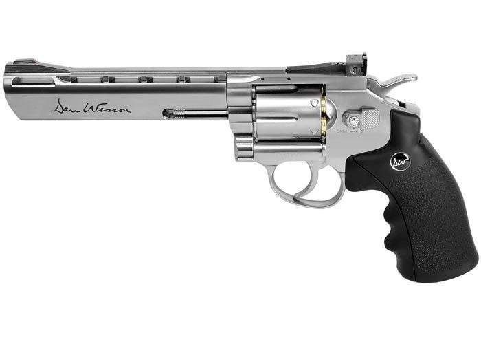 Dan Wesson 6" CO2 BB Revolver, Silver Dan Wesson 6" CO2 BB Revolver, Silver