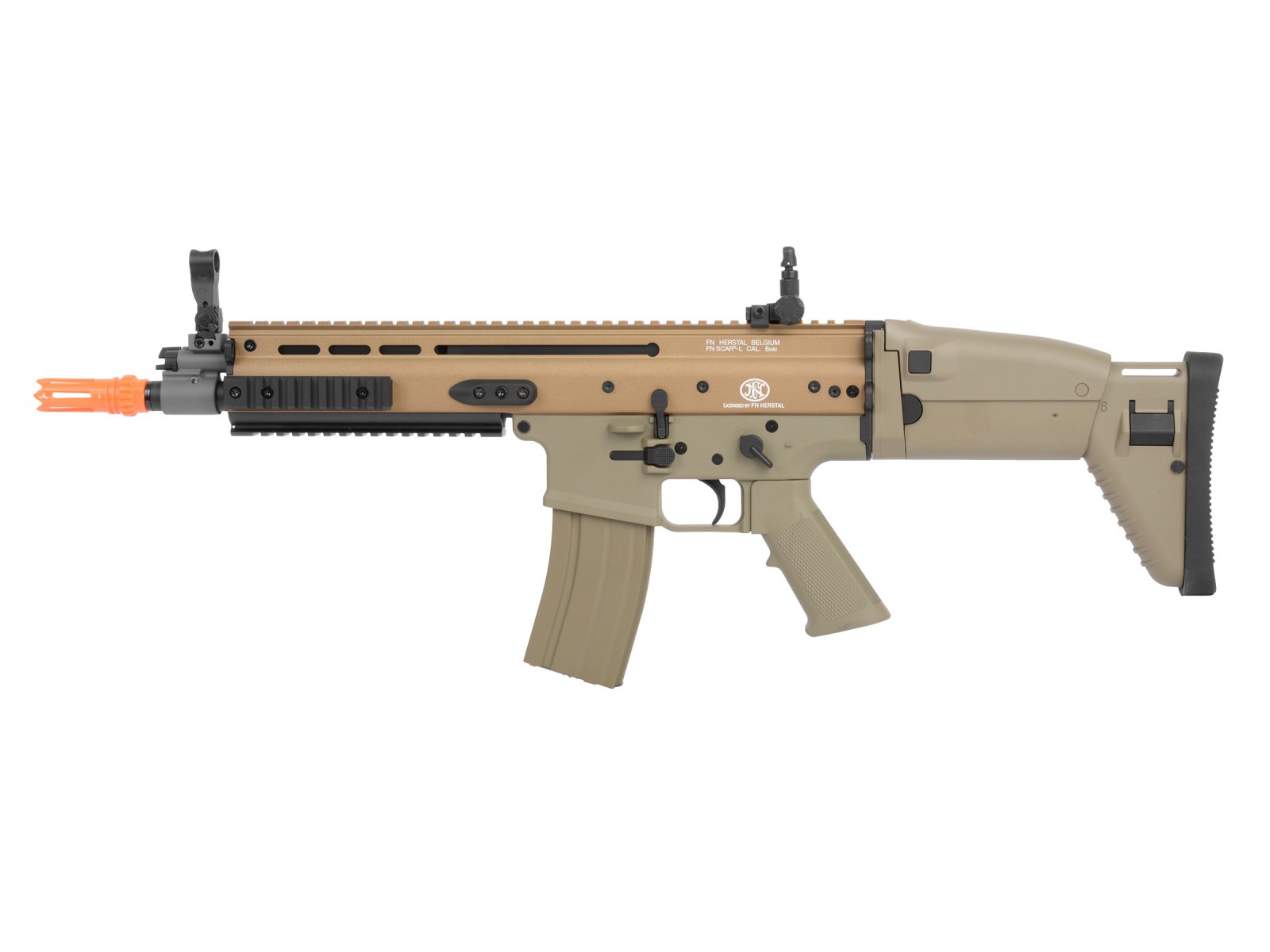 FN SCAR-L Metal AEG Airsoft Rifle, Tan FN SCAR-L Metal AEG Airsoft Rifle, Tan