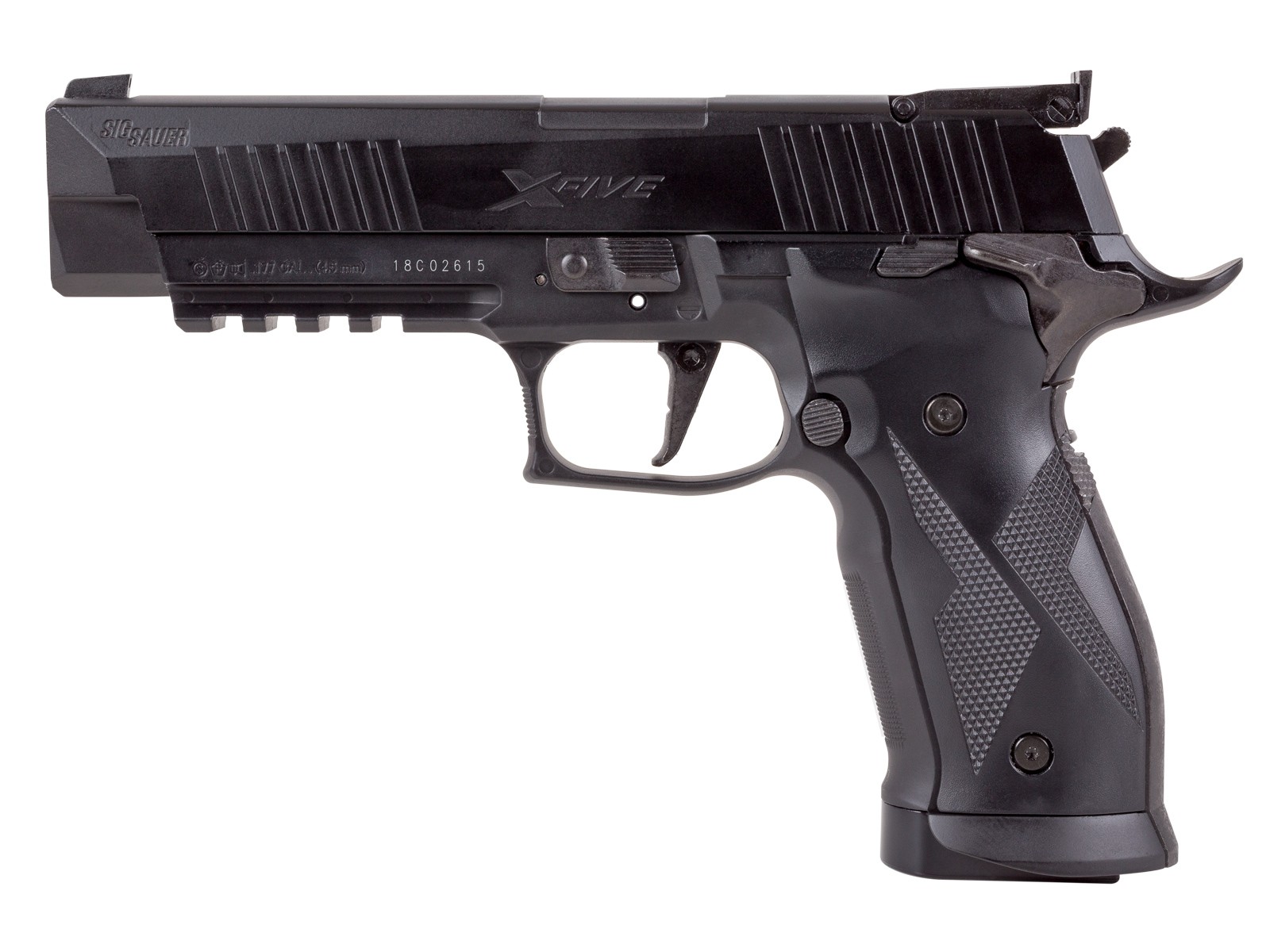 Sig Sauer X-Five ASP CO2 Pellet Pistol, Black Sig Sauer X-Five ASP CO2 Pellet Pistol, Black