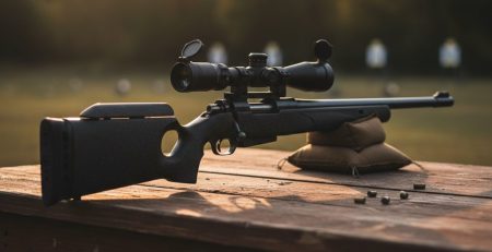 Airgun slugs and diabolo pellets compared on a dark surface.